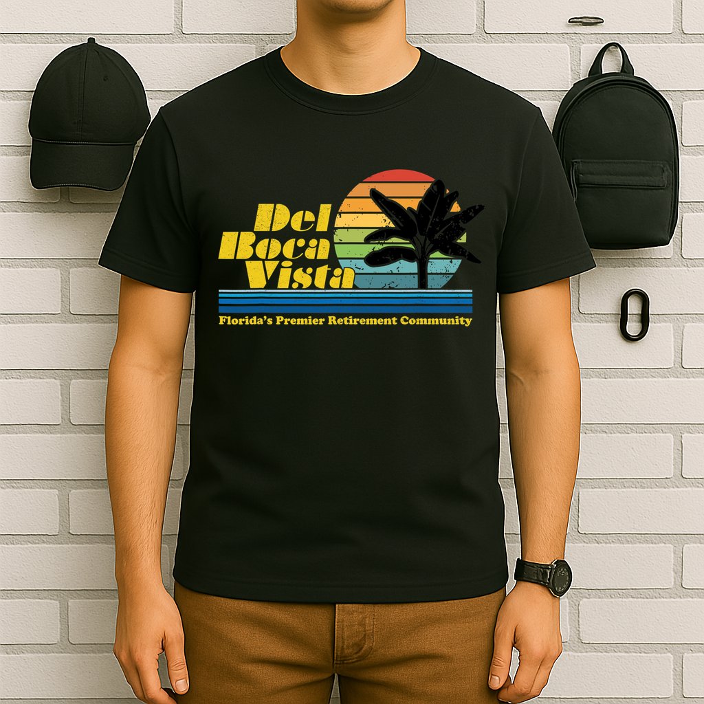 Del Boca Vista Retirement Community Funny Novelty Design T-Shirt