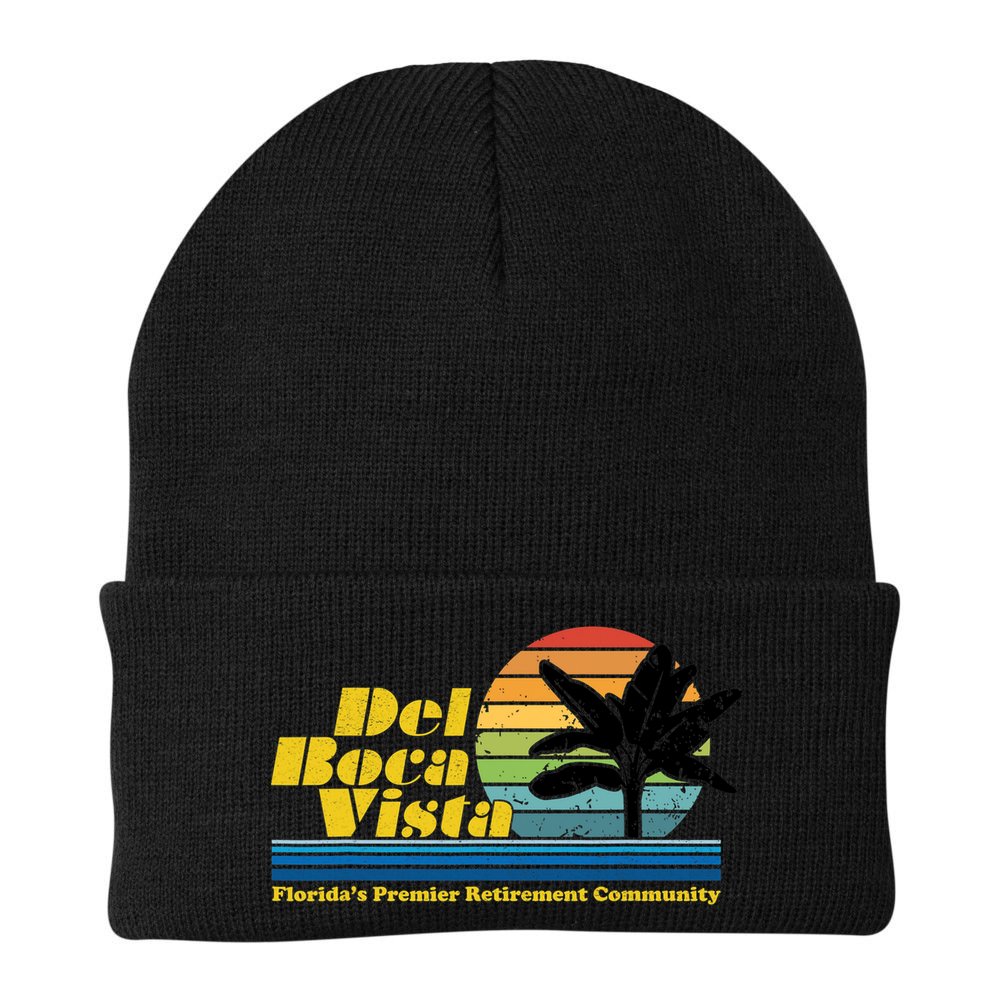 Del Boca Vista Retirement Community Funny Novelty Design Beanie