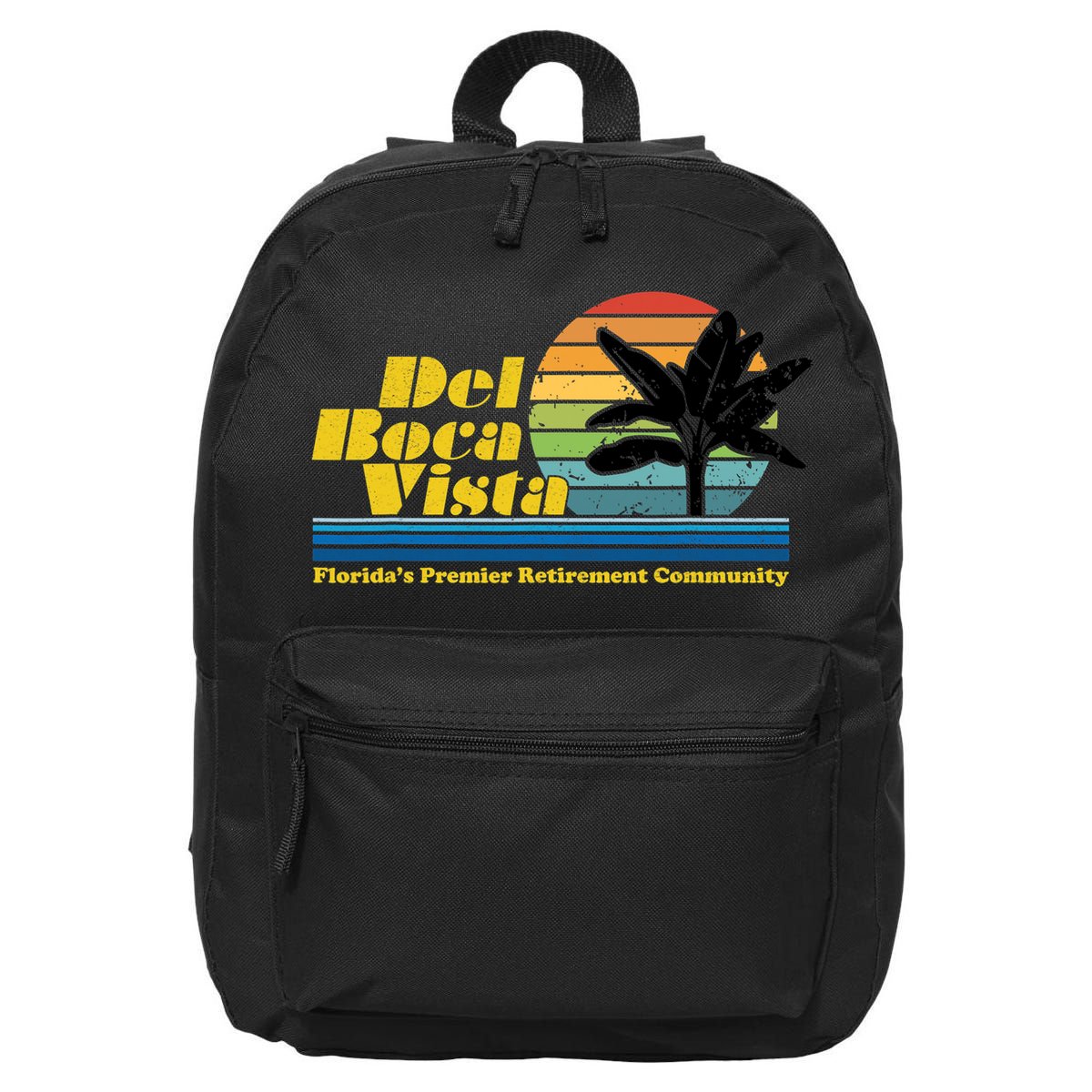 Del Boca Vista Retirement Community Funny Novelty Design 16 in Basic Backpack