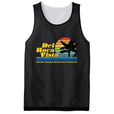 Del Boca Vista Retirement Community Funny Novelty Design Mesh Reversible Basketball Jersey Tank