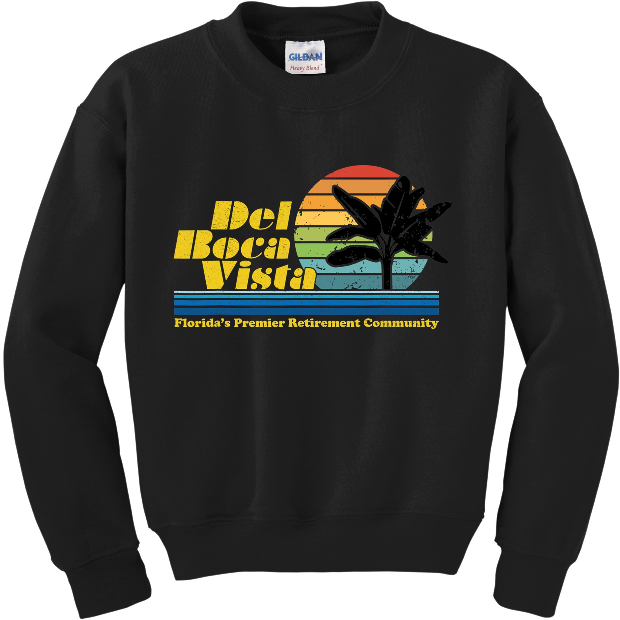 Del Boca Vista Retirement Community Funny Novelty Design Kids Sweatshirt
