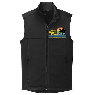 Del Boca Vista Retirement Community Funny Novelty Design Collective Smooth Fleece Vest