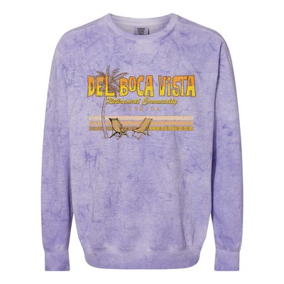 Del Boca Vista Retirement Florida Summer Colorblast Crewneck Sweatshirt