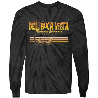 Del Boca Vista Retirement Florida Summer Tie-Dye Long Sleeve Shirt