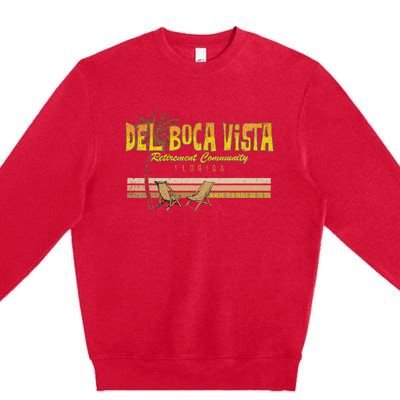 Del Boca Vista Retirement Florida Summer Premium Crewneck Sweatshirt