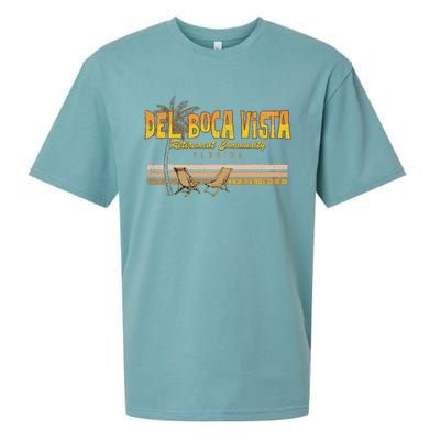 Del Boca Vista Retirement Florida Summer Sueded Cloud Jersey T-Shirt