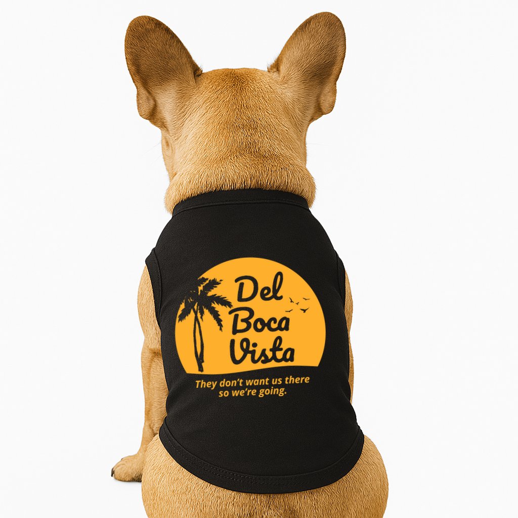 Del Boca Vista Retirement Community Funny Doggie Tank
