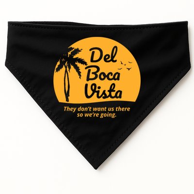 Del Boca Vista Retirement Community Funny USA-Made Doggie Bandana