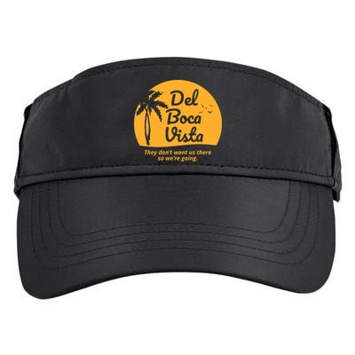 Del Boca Vista Retirement Community Funny Adult Drive Performance Visor