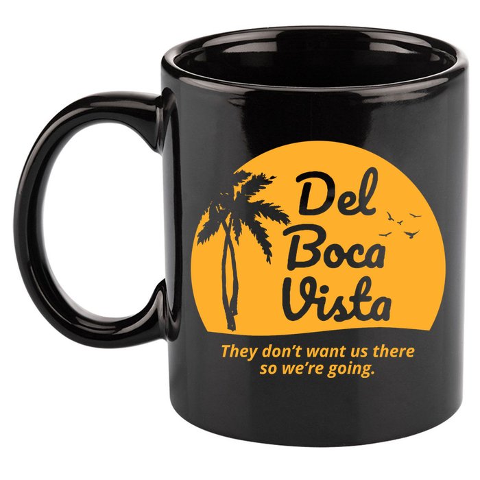 Del Boca Vista Retirement Community Funny 11oz C Handle Ceramic Mug