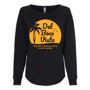 Del Boca Vista Retirement Community Funny Womens California Wash Sweatshirt