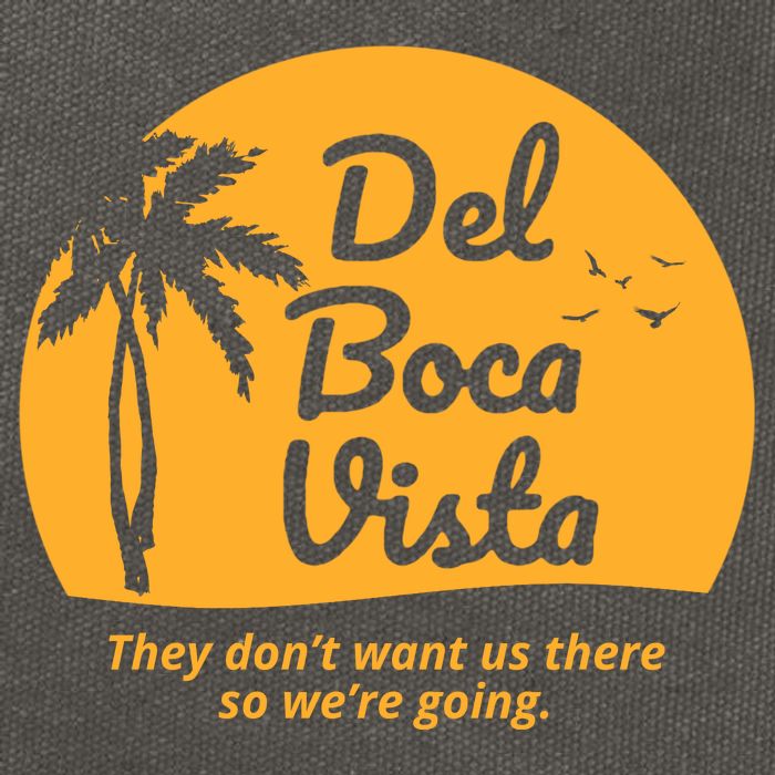 Del Boca Vista Retirement Community Funny Cotton Canvas Backpack