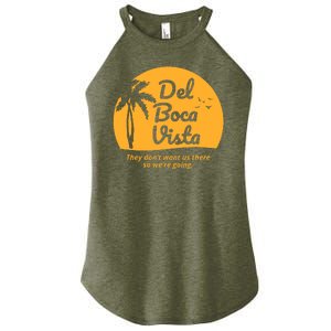 Del Boca Vista Retirement Community Funny Women's Perfect Tri Rocker Tank