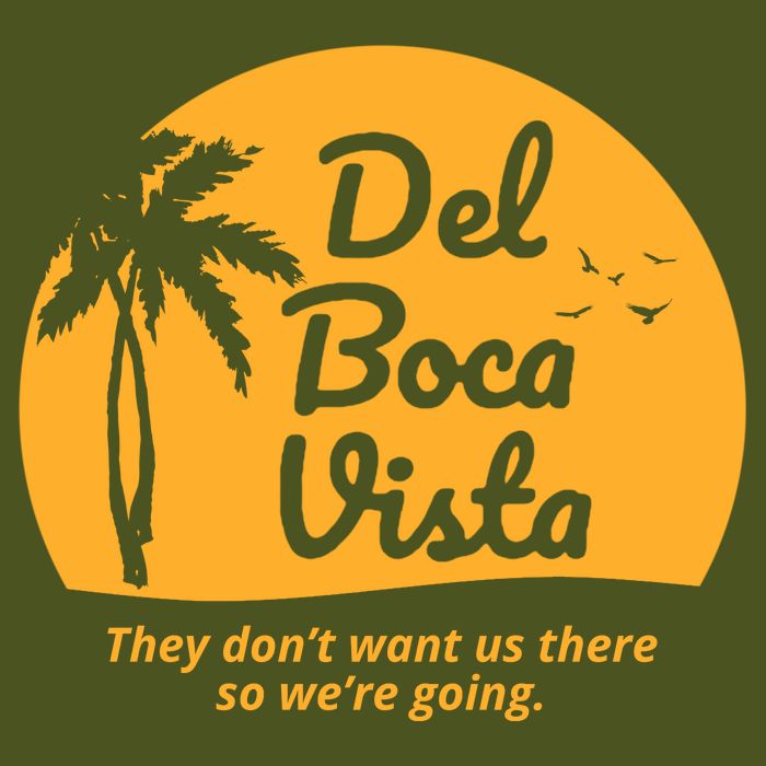 Del Boca Vista Retirement Community Funny Women's Perfect Tri Rocker Tank