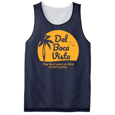 Del Boca Vista Retirement Community Funny Mesh Reversible Basketball Jersey Tank