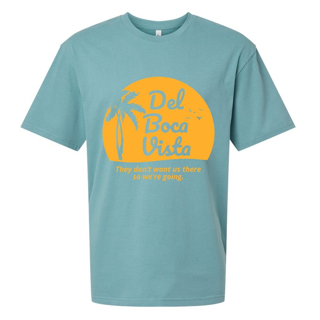 Del Boca Vista Retirement Community Funny Sueded Cloud Jersey T-Shirt
