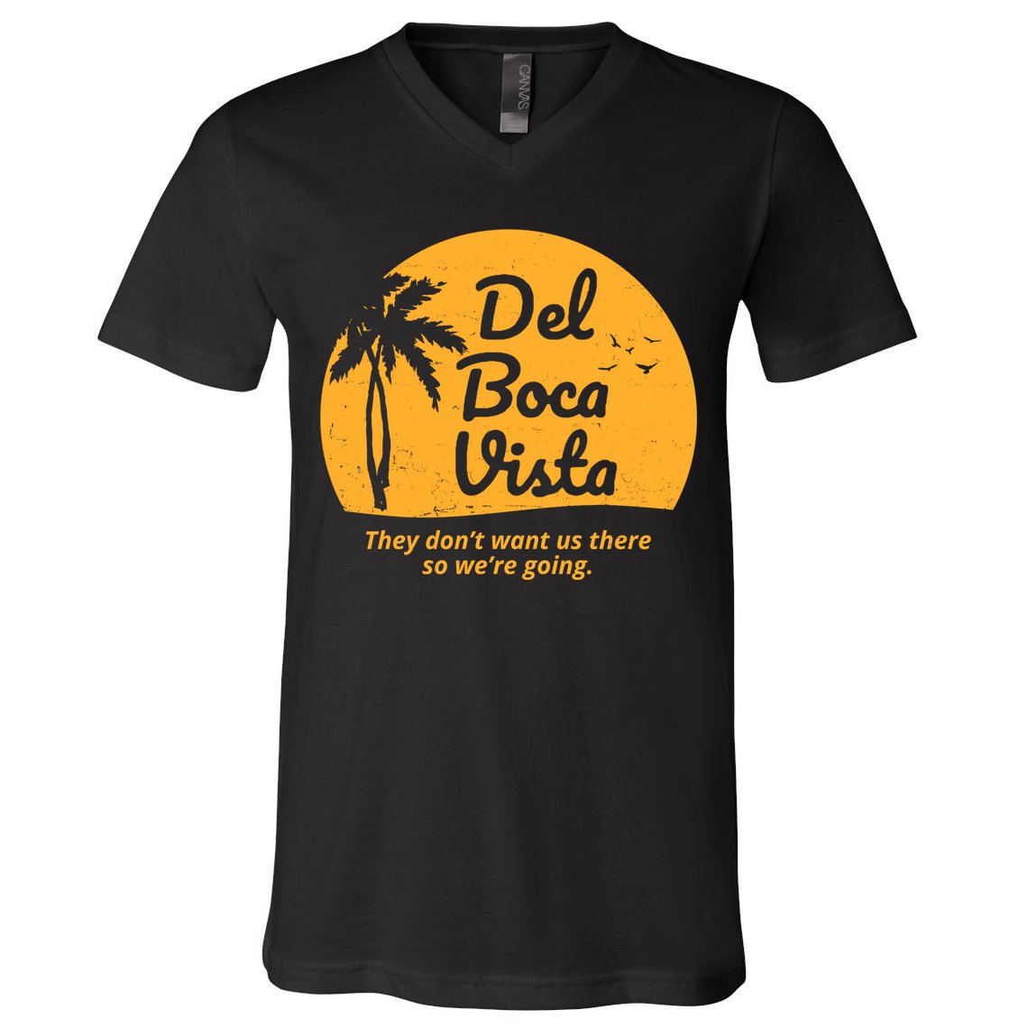 Del Boca Vista Retirement Community Vintage V-Neck T-Shirt