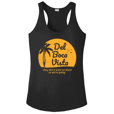 Del Boca Vista Retirement Community Vintage Ladies PosiCharge Competitor Racerback Tank