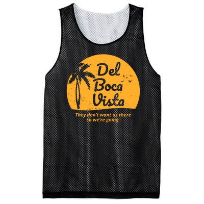 Del Boca Vista Retirement Community Vintage Mesh Reversible Basketball Jersey Tank