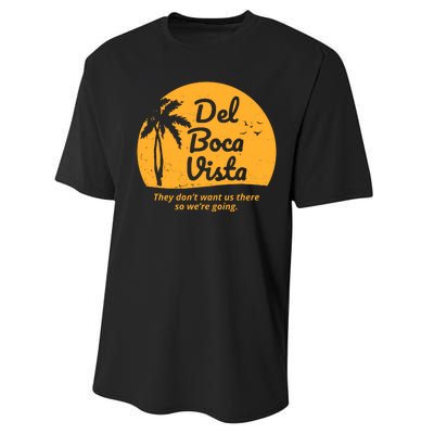 Del Boca Vista Retirement Community Vintage Performance Sprint T-Shirt