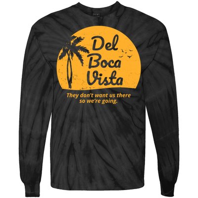 Del Boca Vista Retirement Community Vintage Tie-Dye Long Sleeve Shirt