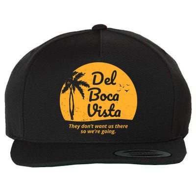 Del Boca Vista Retirement Community Vintage Wool Snapback Cap
