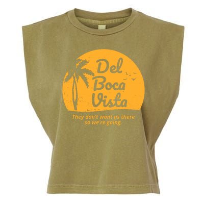 Del Boca Vista Retirement Community Vintage Garment-Dyed Women's Muscle Tee