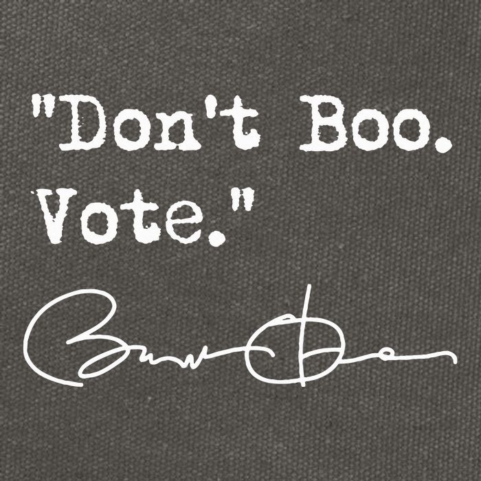 DonT Boo Vote Barack Obama Cotton Canvas Backpack