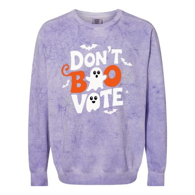 DonT Boo Vote Halloween Gifts Ideas Colorblast Crewneck Sweatshirt