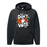 DonT Boo Vote Halloween Gifts Ideas Performance Fleece Hoodie