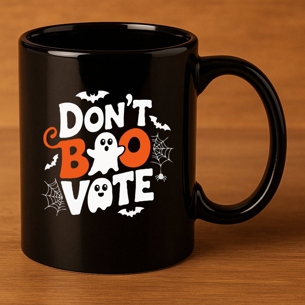 DonT Boo Vote Halloween Gifts Ideas 11oz C Handle Ceramic Mug