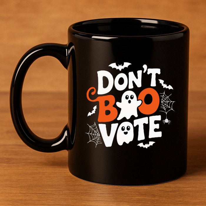 DonT Boo Vote Halloween Gifts Ideas 11oz C Handle Ceramic Mug