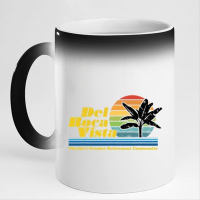 Del Boca Vista Retirement Community Funny Novelty Design 11oz Black Color Changing Mug