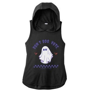 Don_t Boo Vote Cute Ghosts Spooky Season Halloween Ladies PosiCharge Tri-Blend Wicking Draft Hoodie Tank