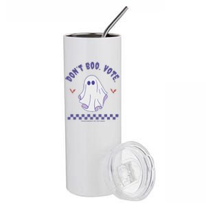 Don_t Boo Vote Cute Ghosts Spooky Season Halloween Stainless Steel Tumbler