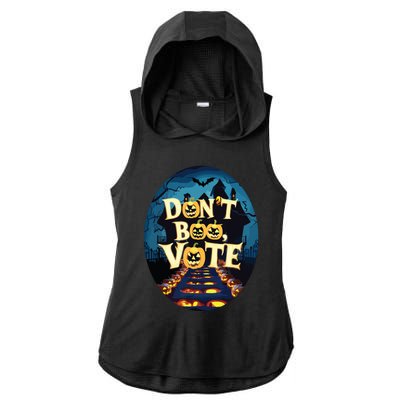 Dont Boo Vote Ladies PosiCharge Tri-Blend Wicking Draft Hoodie Tank