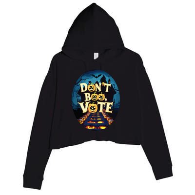 Dont Boo Vote Crop Fleece Hoodie