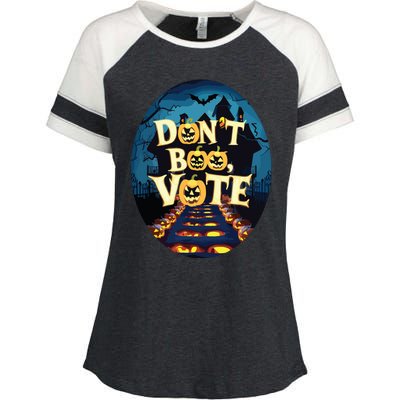 Dont Boo Vote Enza Ladies Jersey Colorblock Tee