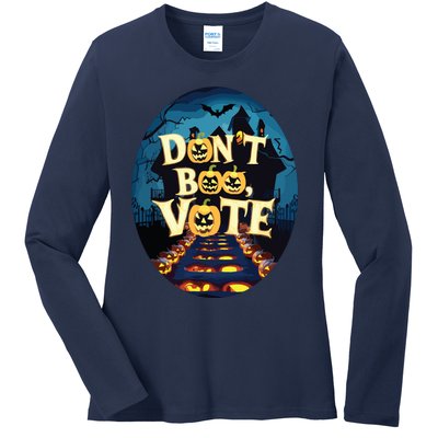 Dont Boo Vote Ladies Long Sleeve Shirt