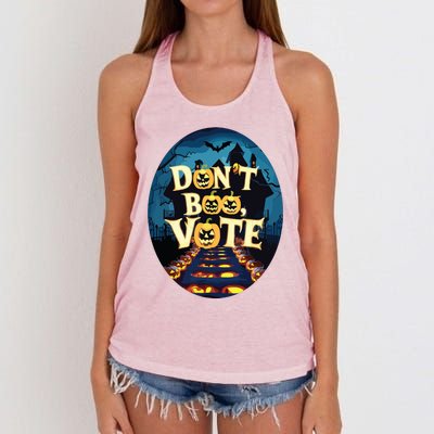 Dont Boo Vote Women's Knotted Racerback Tank