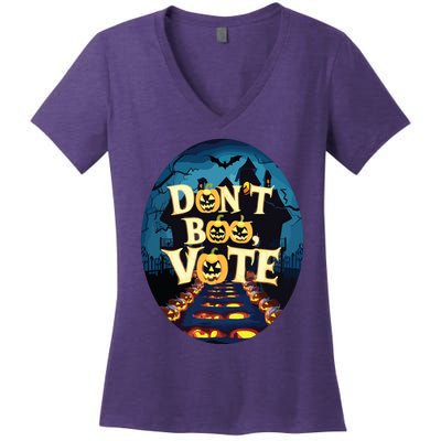 Dont Boo Vote Women's V-Neck T-Shirt