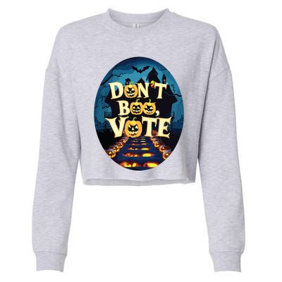 Dont Boo Vote Cropped Pullover Crew