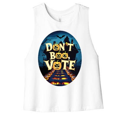 Dont Boo Vote Women's Racerback Cropped Tank