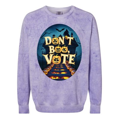 DonT Boo Vote Colorblast Crewneck Sweatshirt