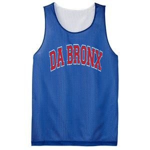 Da Bronx Varsity Style Red Text Gift Mesh Reversible Basketball Jersey Tank