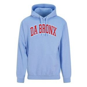 Da Bronx Varsity Style Red Text Gift Unisex Surf Hoodie