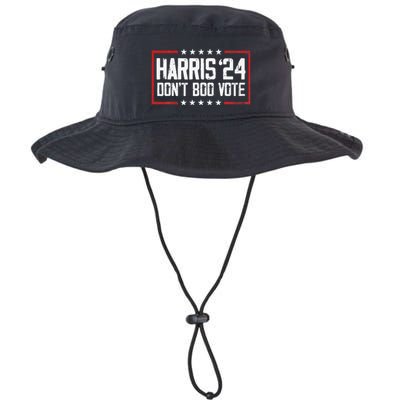 DonT Boo Vote Retro Kamala Harris Ghost Halloween Bucket Hat