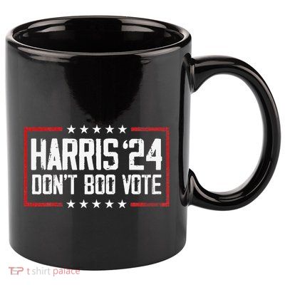 DonT Boo Vote Retro Kamala Harris Ghost Halloween 11oz C Handle Ceramic Mug