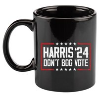 DonT Boo Vote Retro Kamala Harris Ghost Halloween 11oz C Handle Ceramic Mug