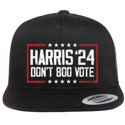 DonT Boo Vote Retro Kamala Harris Ghost Halloween Flatbill Hat